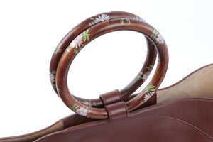 THE ROW BROWN MARKET LEATHER TOTE BAG
