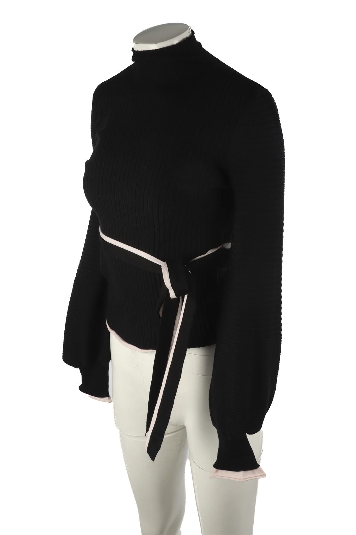 ROKSANDA BLACK WOOL TOP SMALL