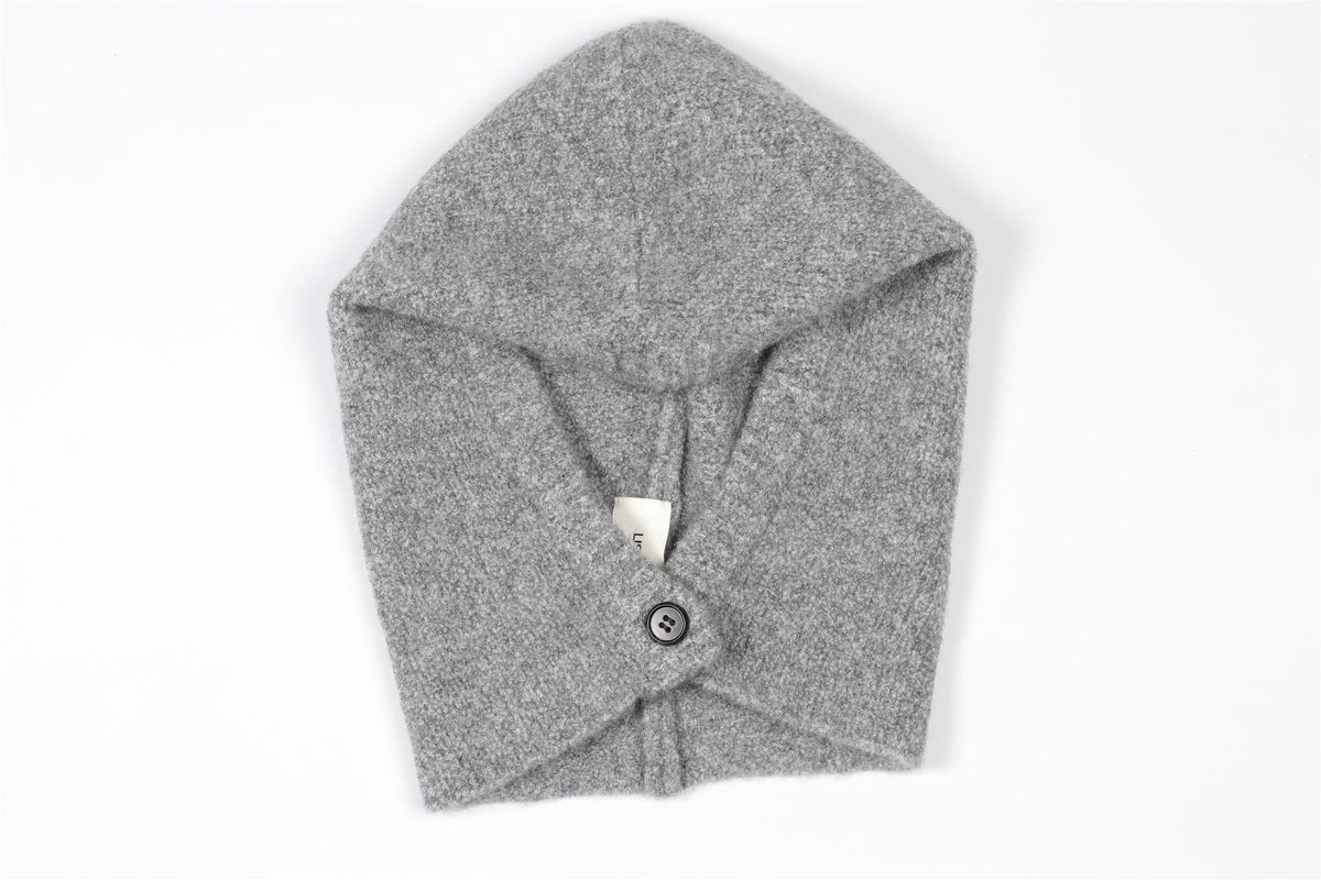 LISA YANG GREY CASHMERE BALACLAVA ONE SIZE