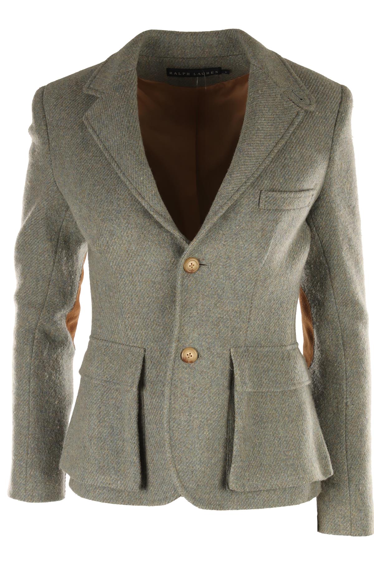 RALPH LAUREN BLUE WOOL BLAZER US 6 UK 10