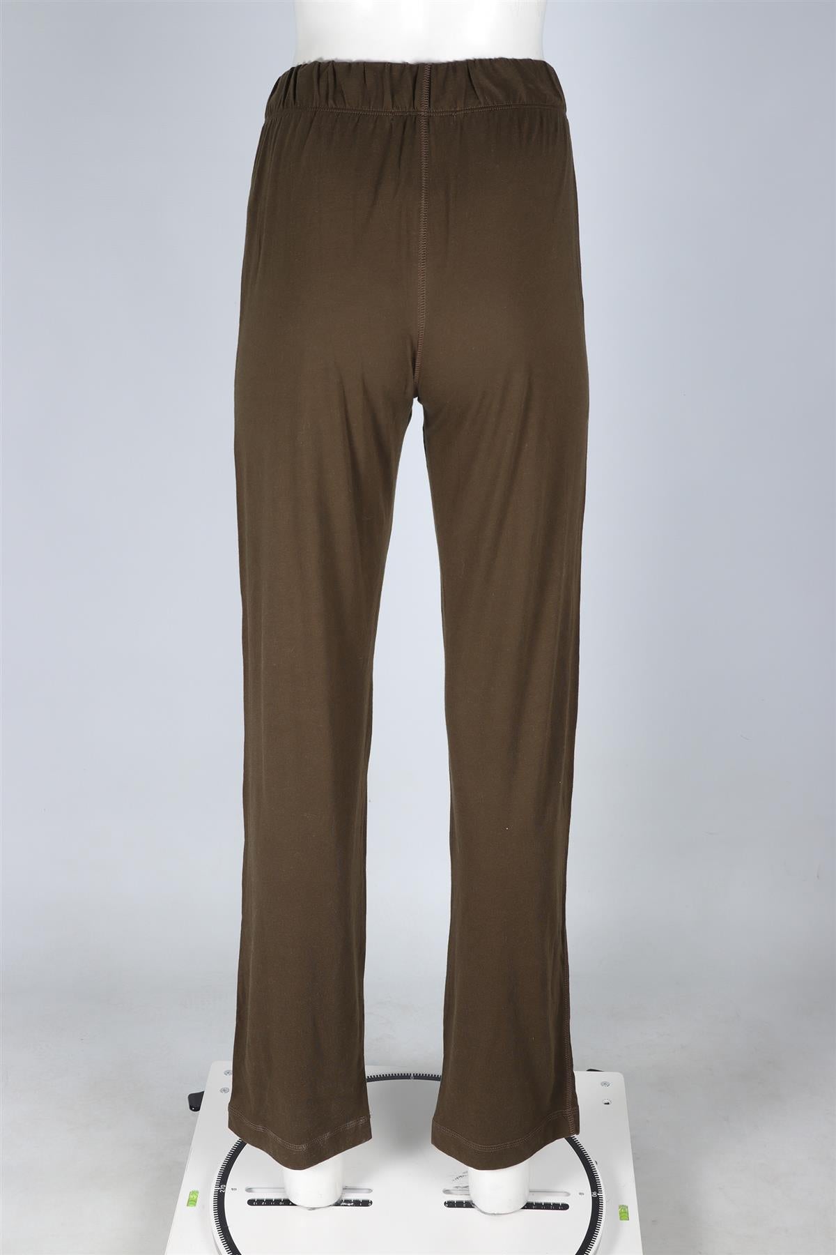 ETERNE KHAKI COTTON TRACK PANTS XSMALL