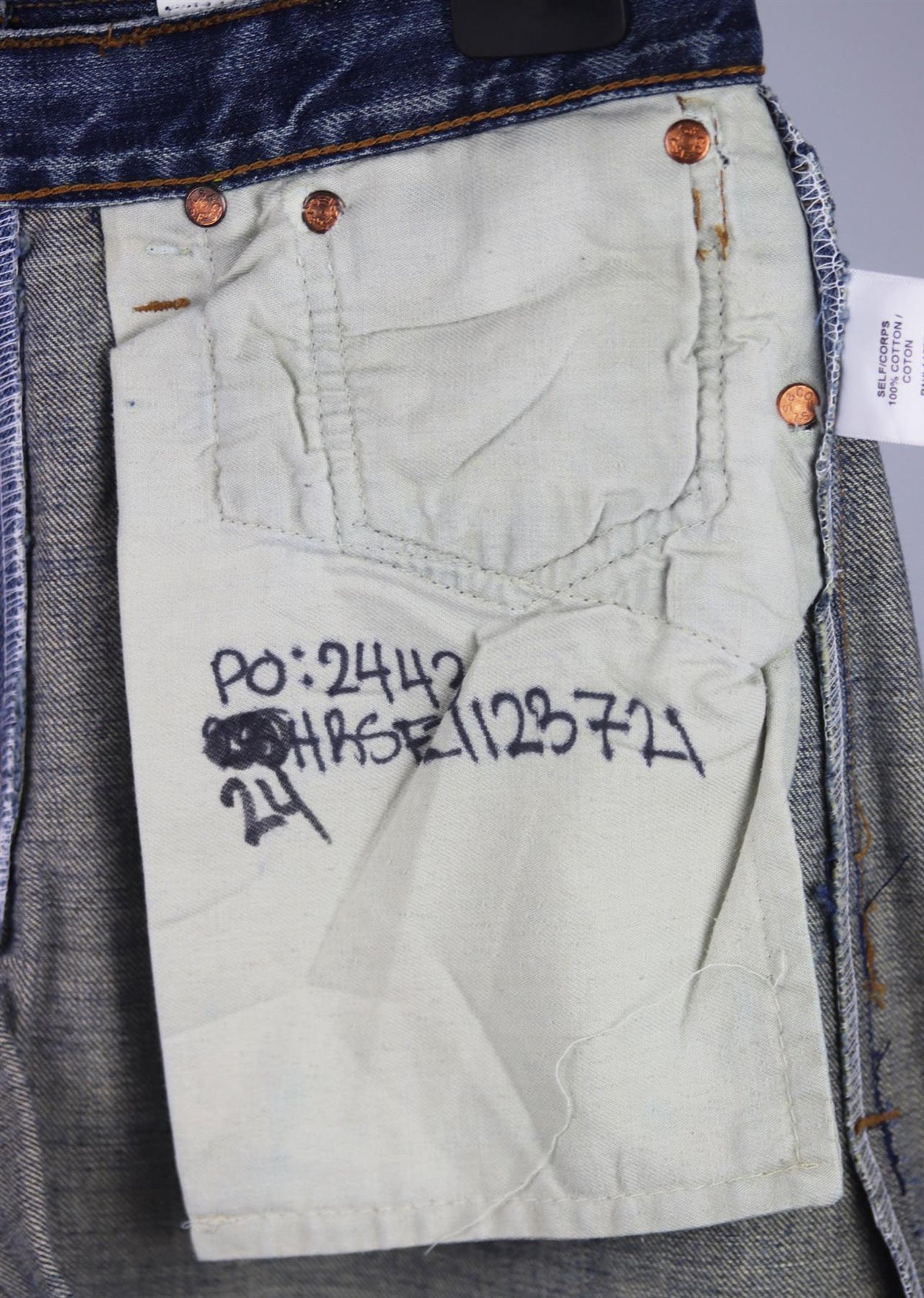 RE/DONE DISTRESSED HIGH WAISTED DENIM SHORTS W24 UK 6