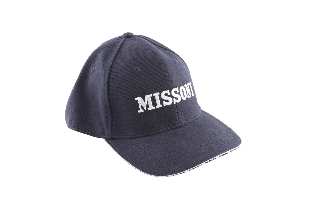 MISSONI NAVY COTTON BASEBALL CAP