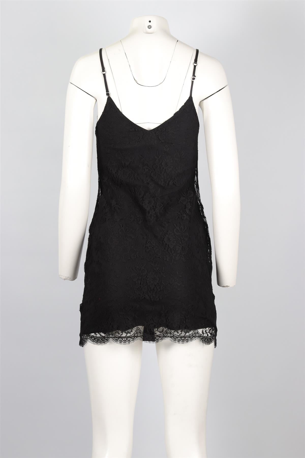 AMIRI BLACK LACE MINI DRESS US 2 UK 6