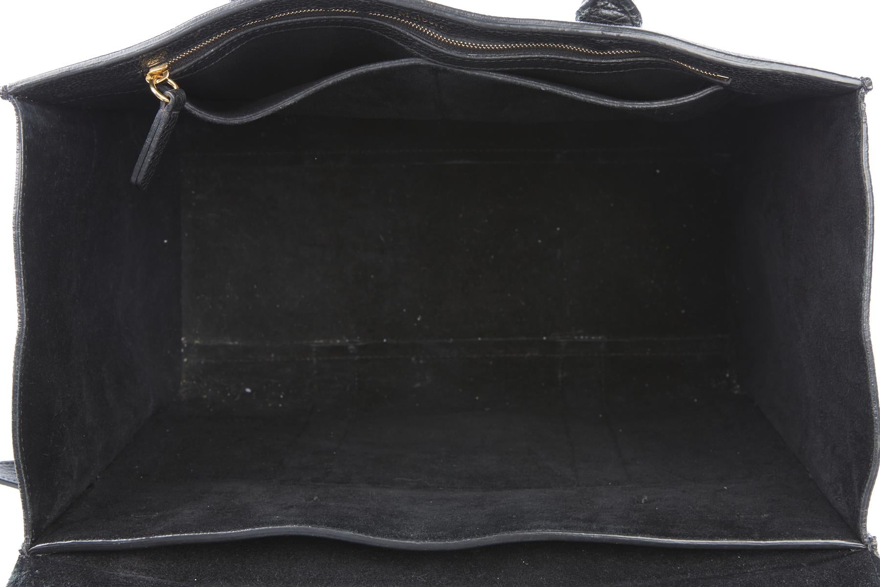 MULBERRY BLACK BAYSWATER LEATHER TOTE BAG