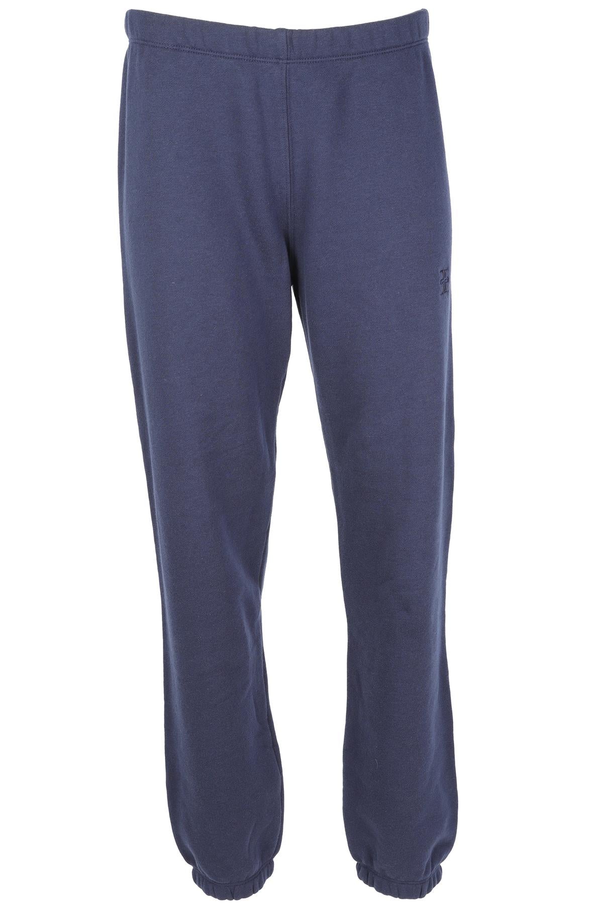ETERNE NAVY COTTON TRACK PANTS MEDIUM