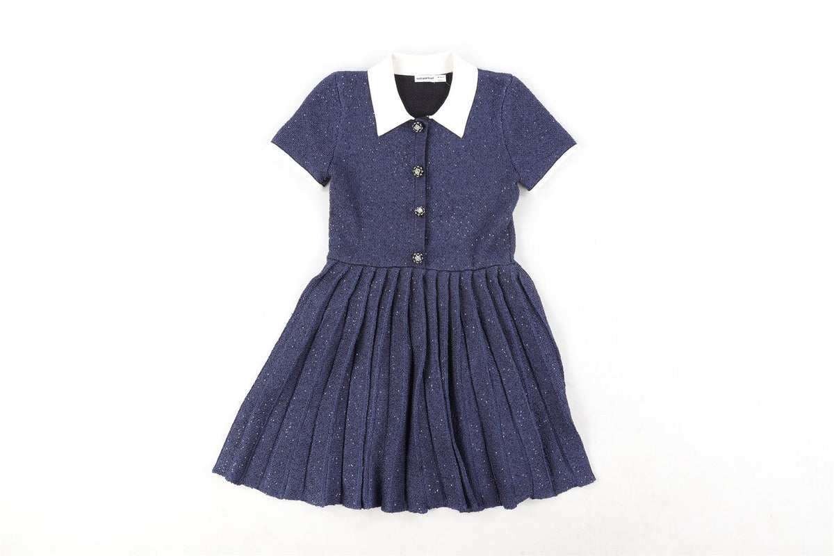 SELF-PORTRAIT BLUE KIDS GIRLS DRESS 10-12 YEARS