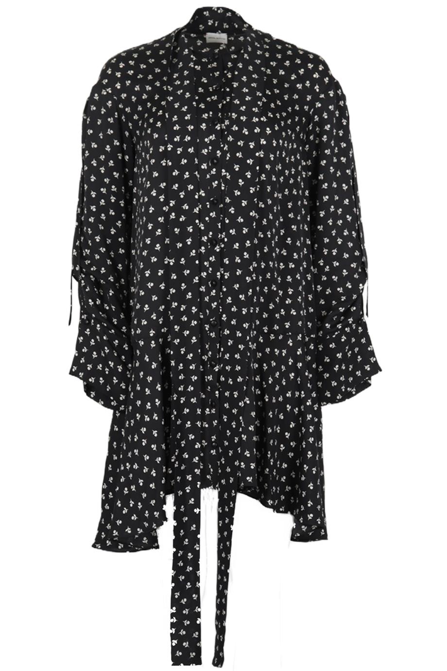 MAGDA BUTRYM PRINTED SILK MINI DRESS FR 34 UK 6