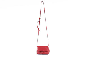 BOTTEGA VENETA RED LEATHER SHOULDER BAG