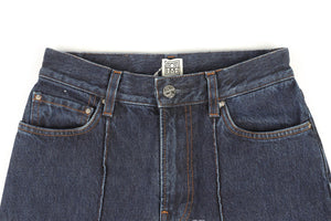 TOTEME NAVY HIGH RISE TAPERED JEANS W24 UK 6