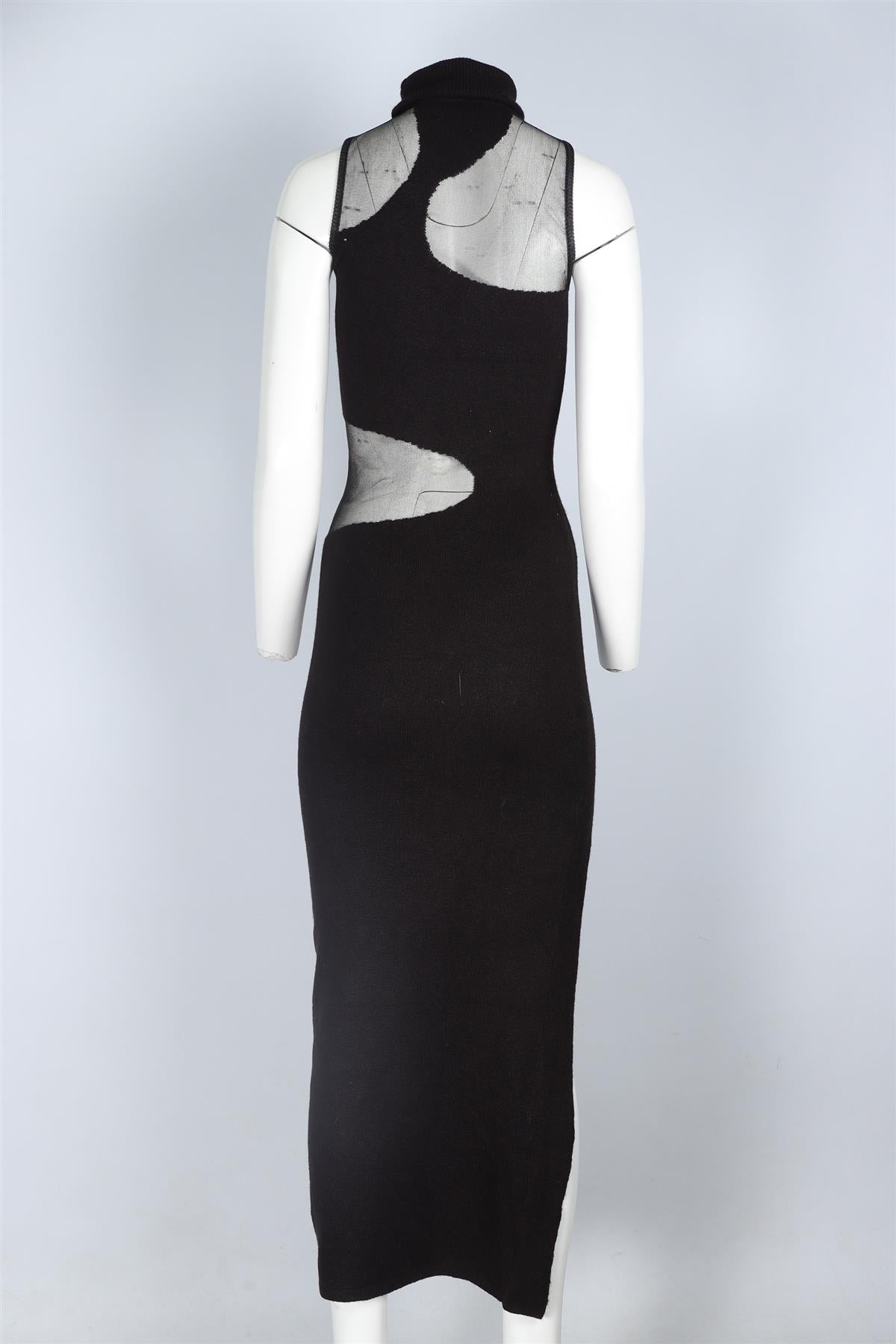 CULT GAIA BLACK KNIT MAXI DRESS XSMALL