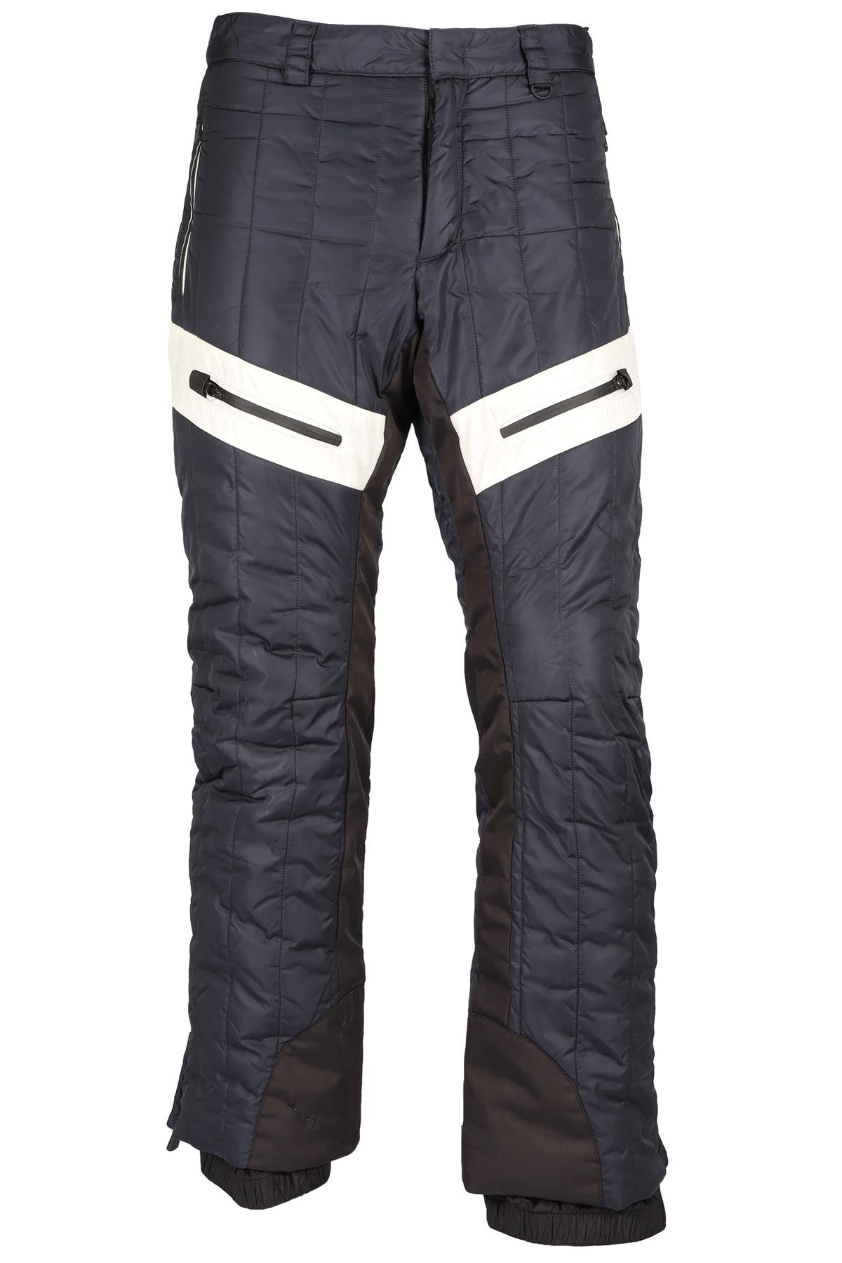 MONCLER GRENOBLE NAVY MEN'S PADDED SKI TROUSERS LARGE