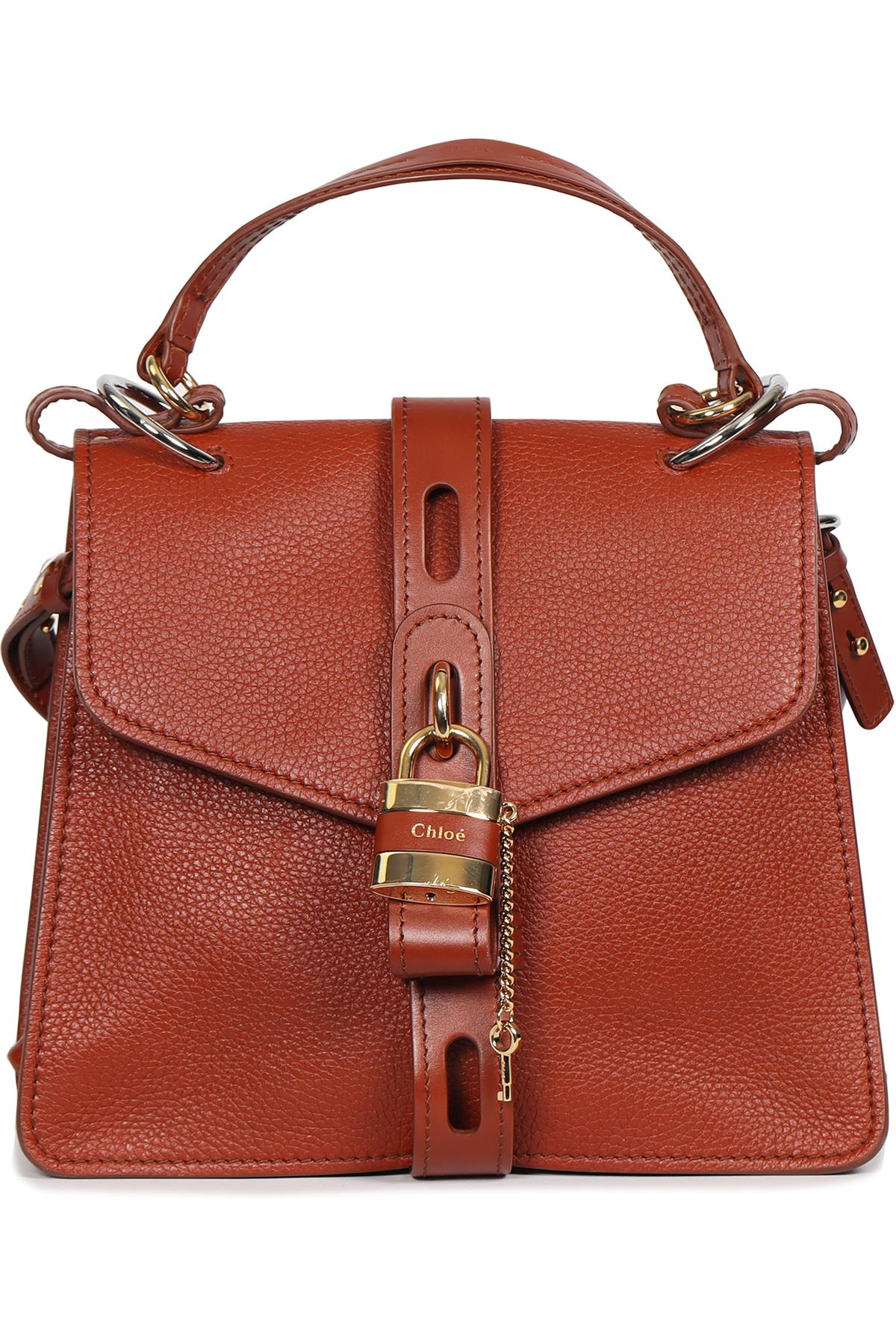 CHLOÉ ABY LEATHER SHOULDER BAG