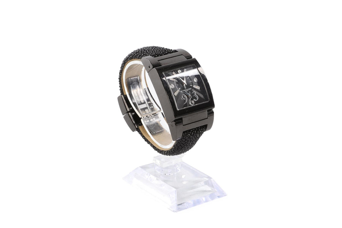 DE GRISOGONO BLACK INSTRUMENTINO WRIST WATCH