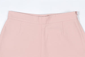 VALENTINO PINK WOOL SHORTS SMALL