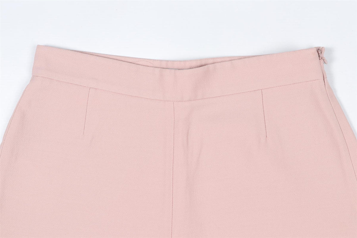 VALENTINO PINK WOOL SHORTS SMALL