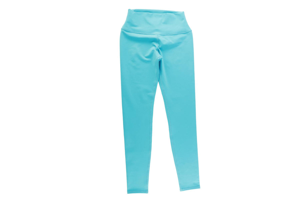 ALO BLUE SPANDEX LEGGINGS SMALL