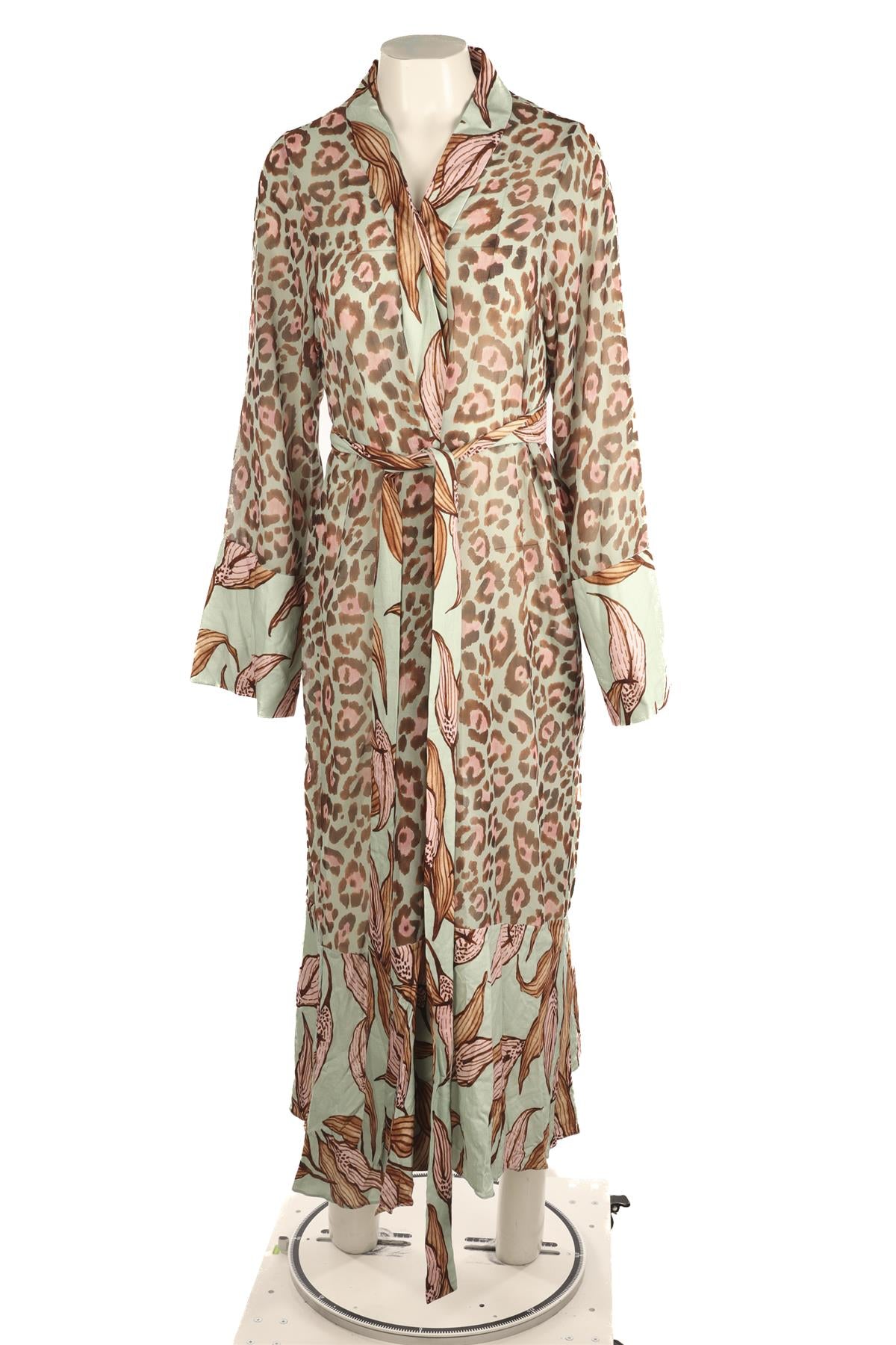 PATBO MULTI SATIN MAXI DRESS SMALL
