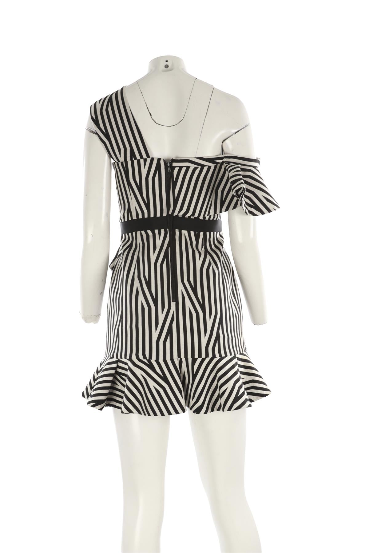 SELF-PORTRAIT ECRU MINI DRESS UK 8