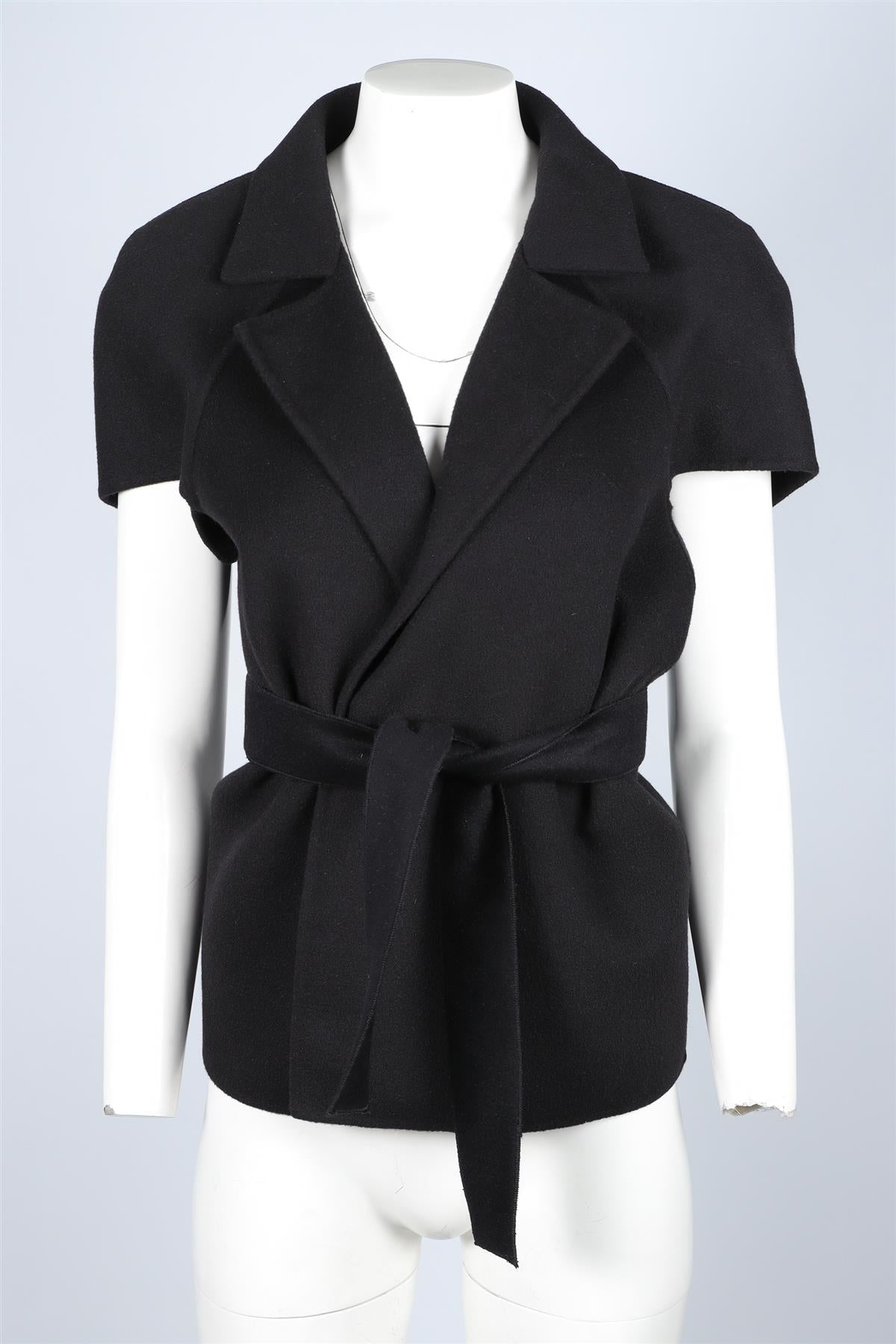 BOTTEGA VENETA BLACK CASHMERE JACKET IT 38 UK 6