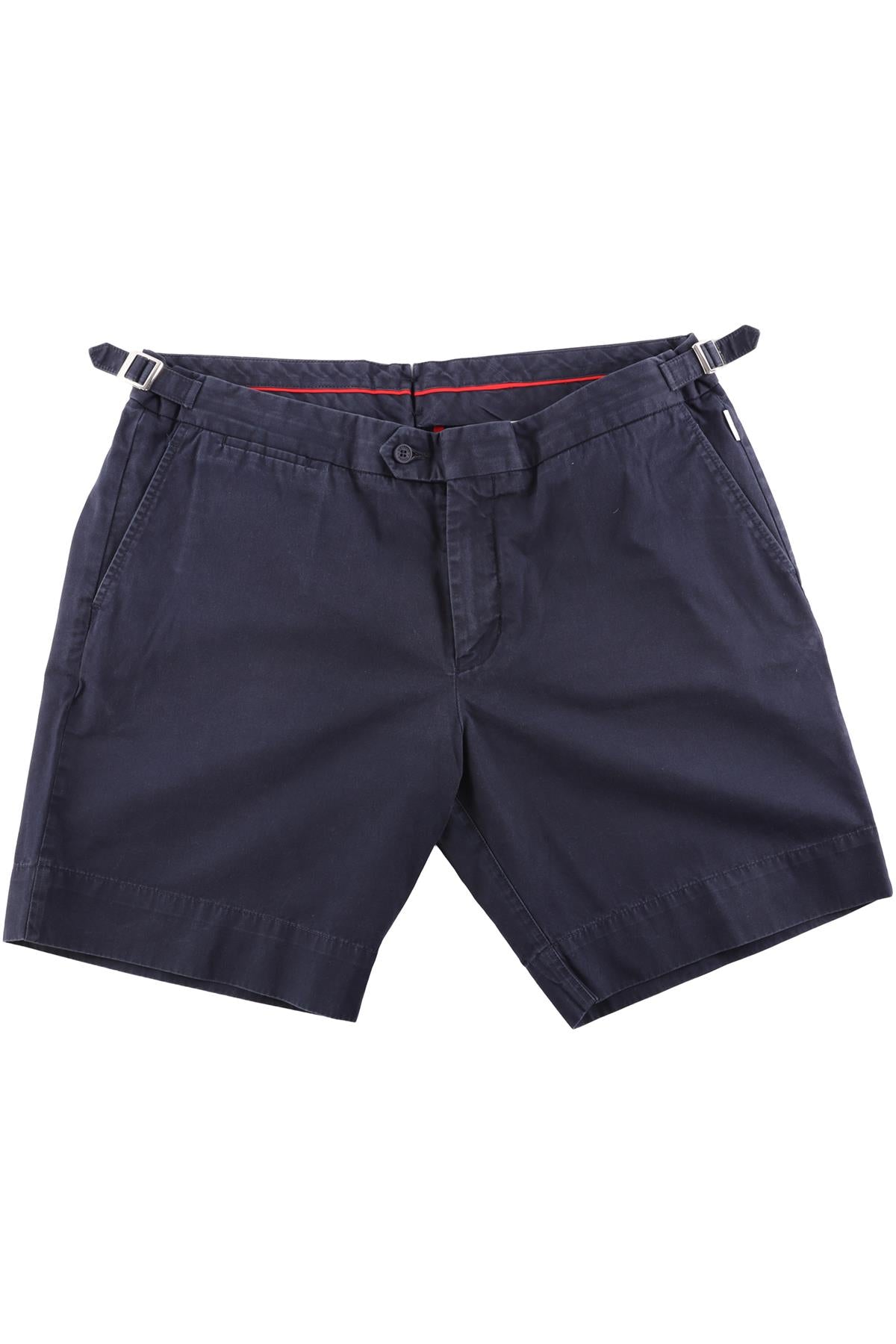 ORLEBAR BROWN NAVY MEN'S COTTON SHORTS W34