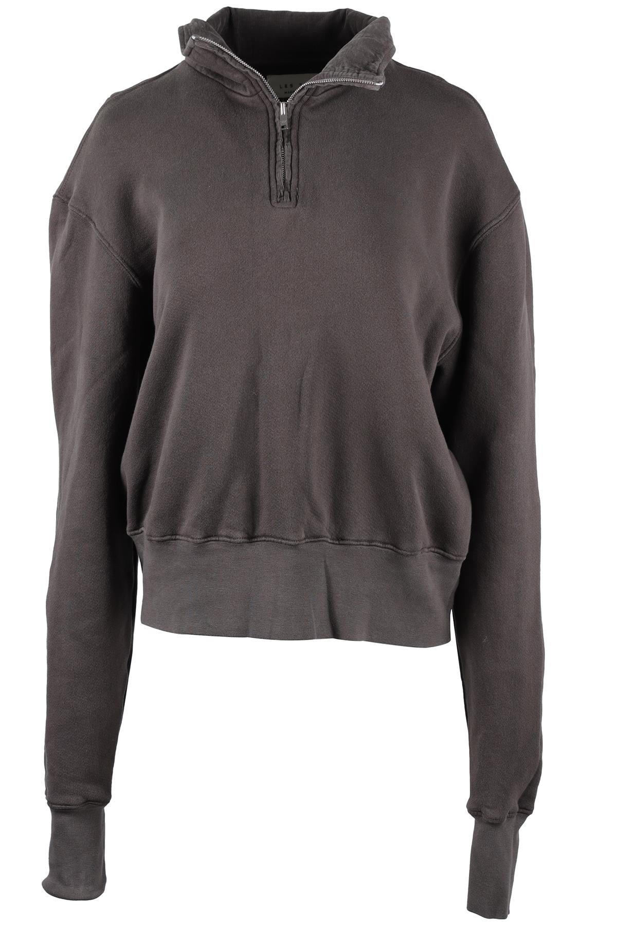 LES TIEN GREY COTTON SWEATSHIRT MEDIUM