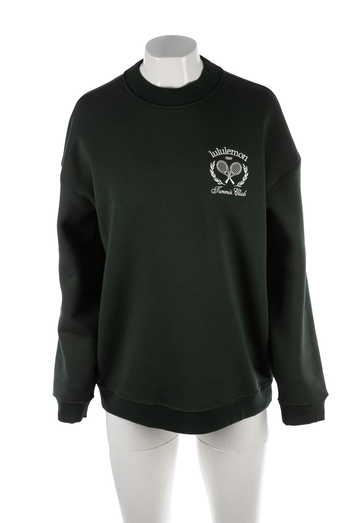 LULULEMON GREEN COTTON SWEATSHIRT MEDIUM