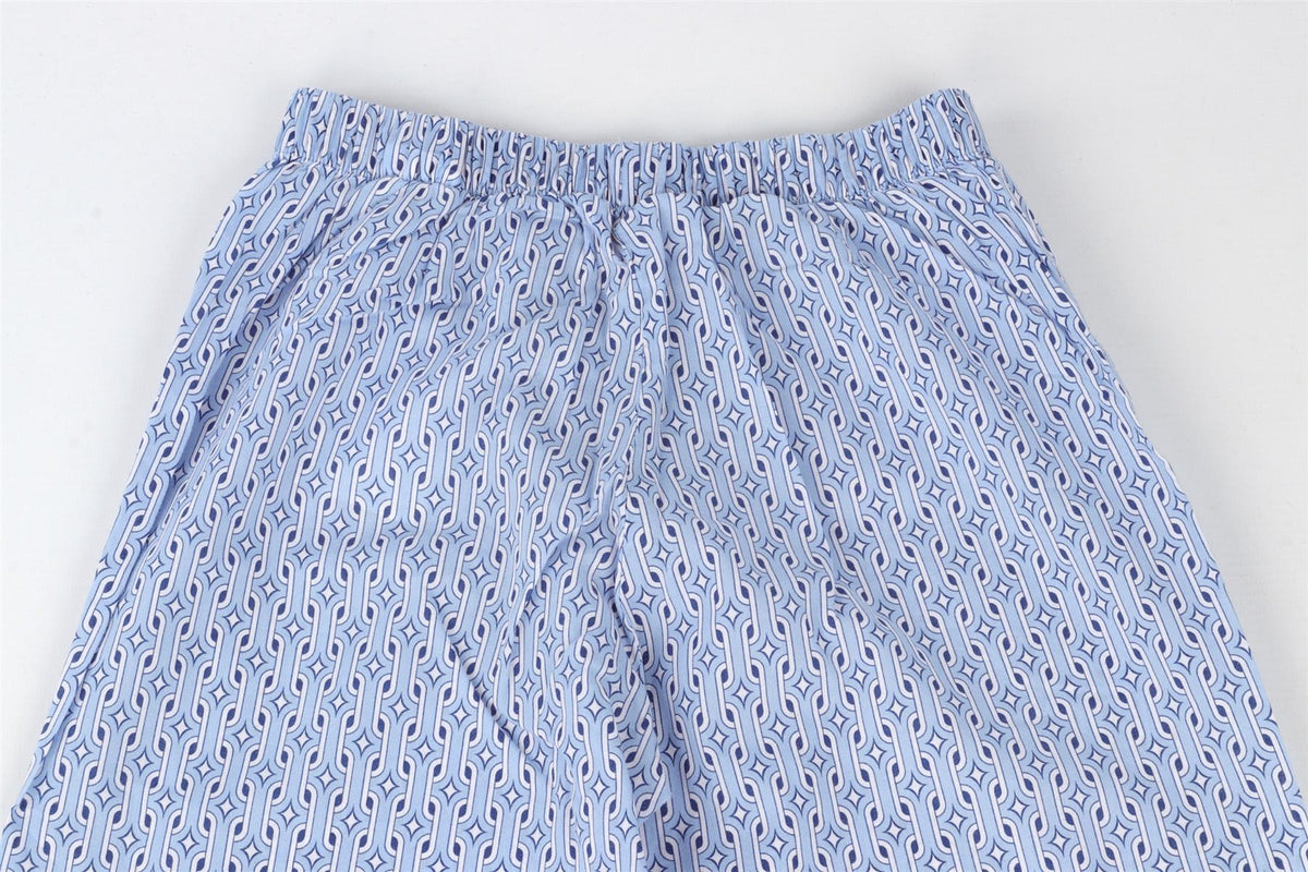 DEREK ROSE BLUE KIDS BOYS PYJAMA SET 7-8 YEARS