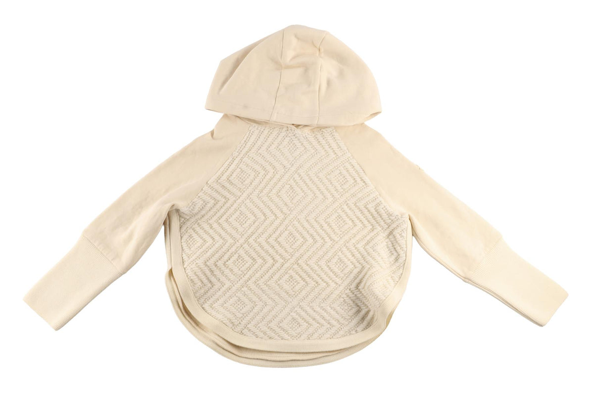 MONCLER CREAM KIDS GIRLS HOODIE 10 YEARS