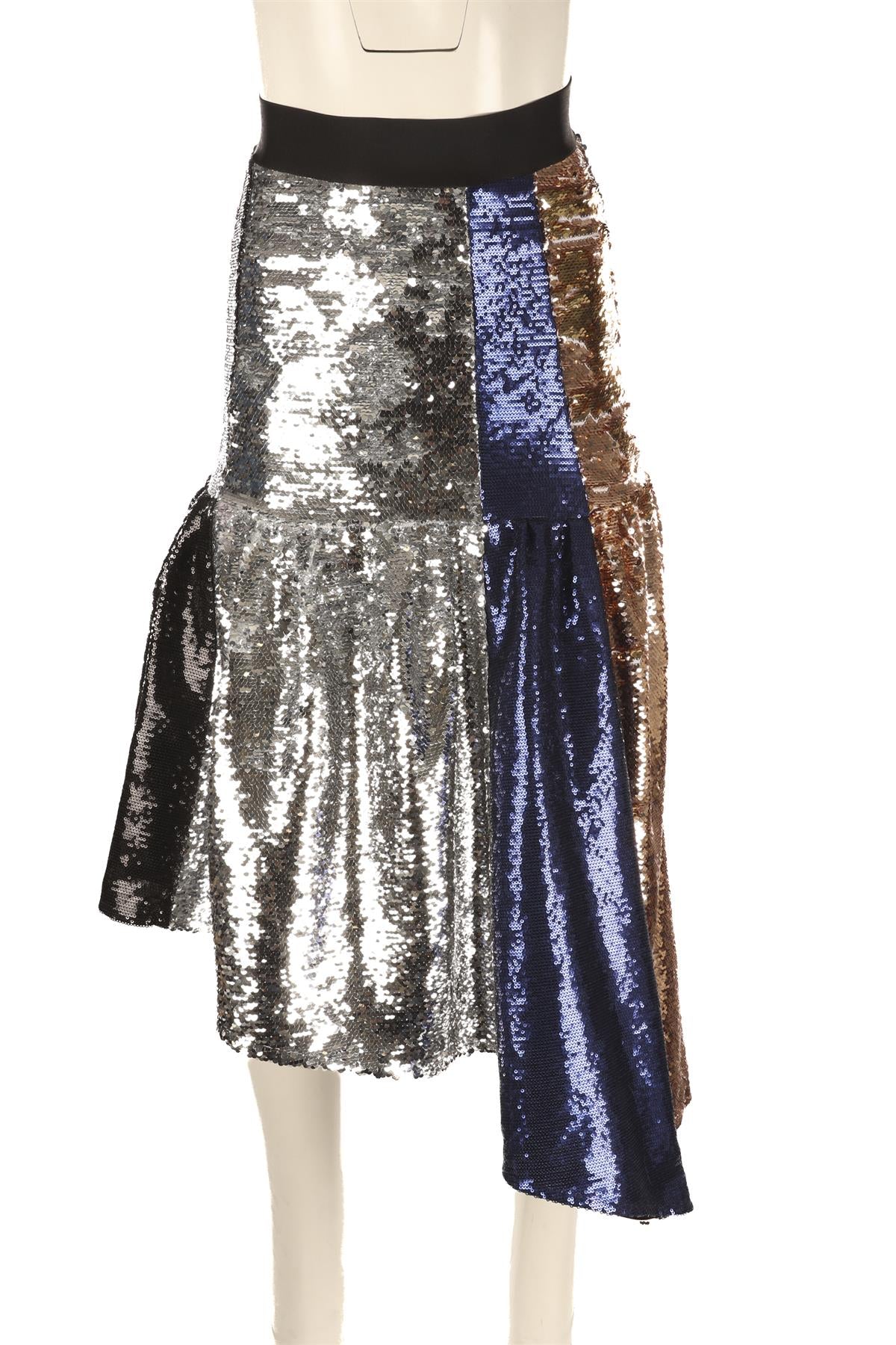 FYODOR GOLAN MULTI SEQUIN MIDI SKIRT UK 8