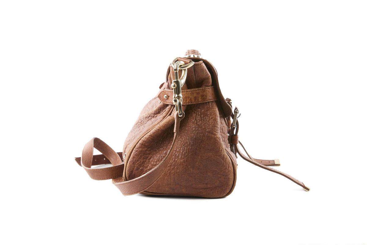 MULBERRY BROWN ALEXA LEATHER SHOULDER BAG