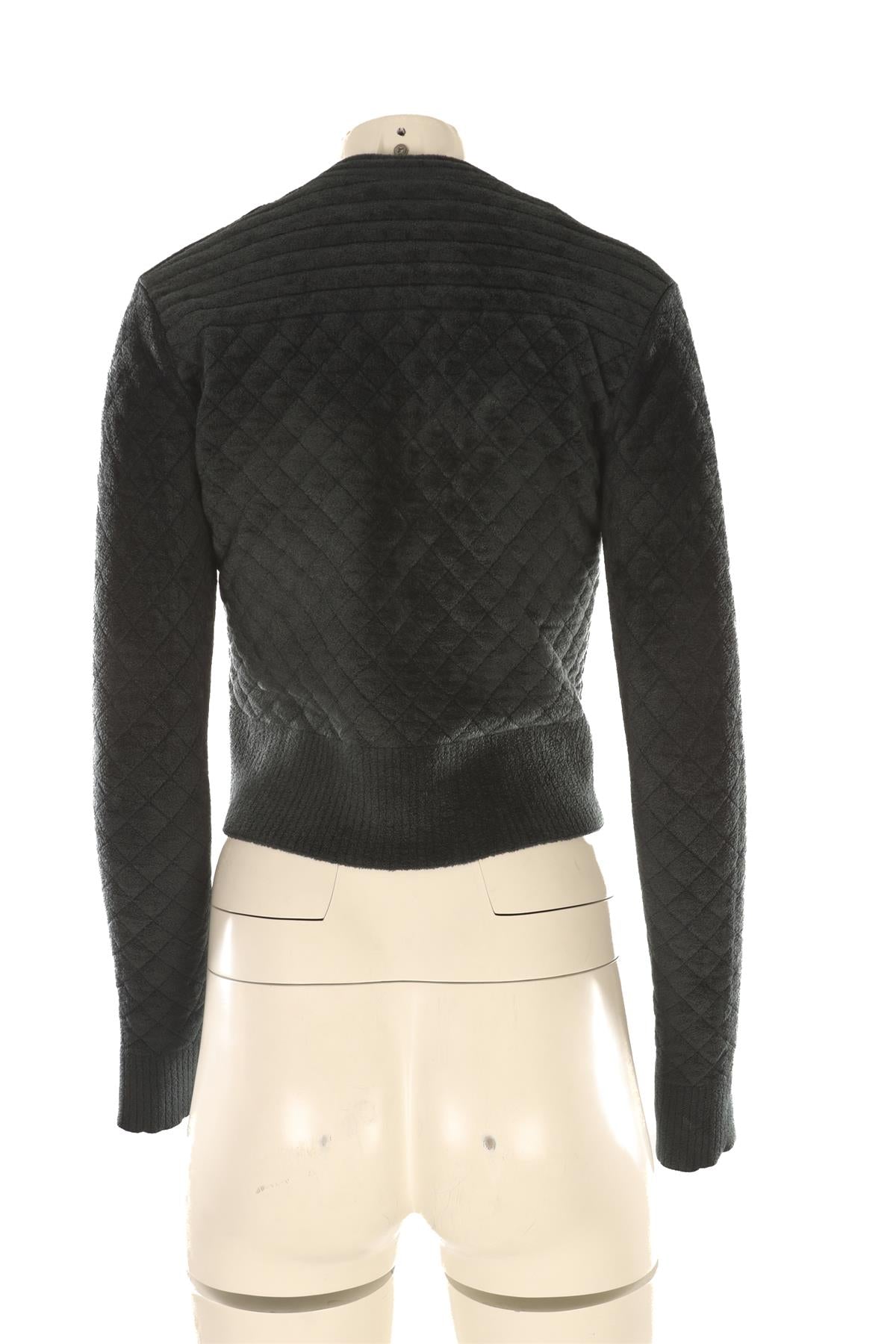 ALEXANDER MCQUEEN GREEN WOOL CARDIGAN SMALL
