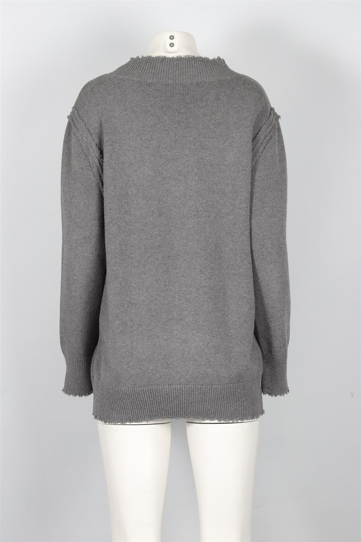 T BY ALEXANDER WANG GREY COTTON SWEATER XSMALL