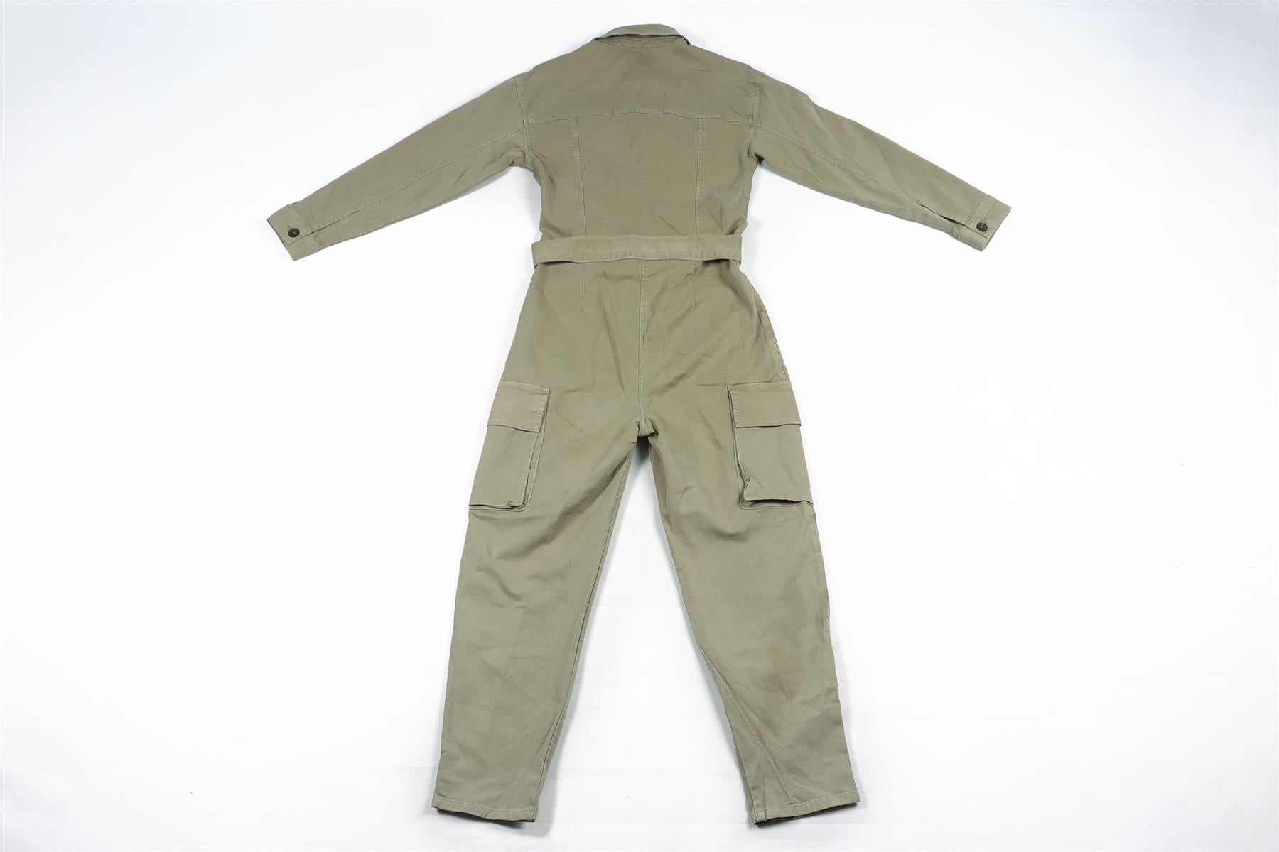 FRAME GREEN COTTON JUMPSUIT XXSMALL