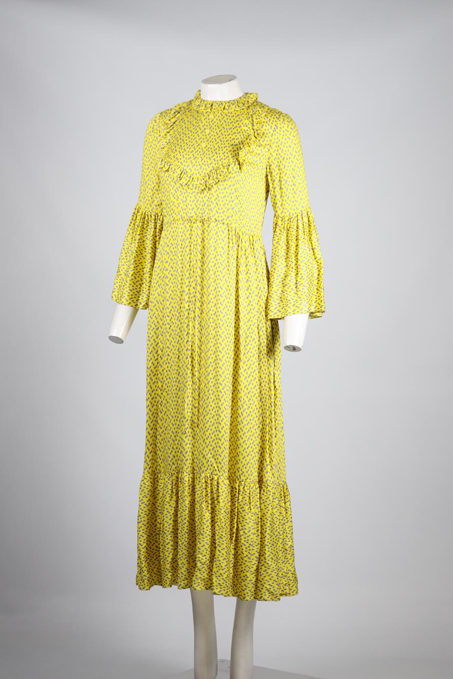 PREEN BY THORNTON BREGAZZI CREPE MAXI DRESS SMALL