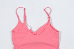 LULULEMON PINK SPORTS BRA US 4 UK 8