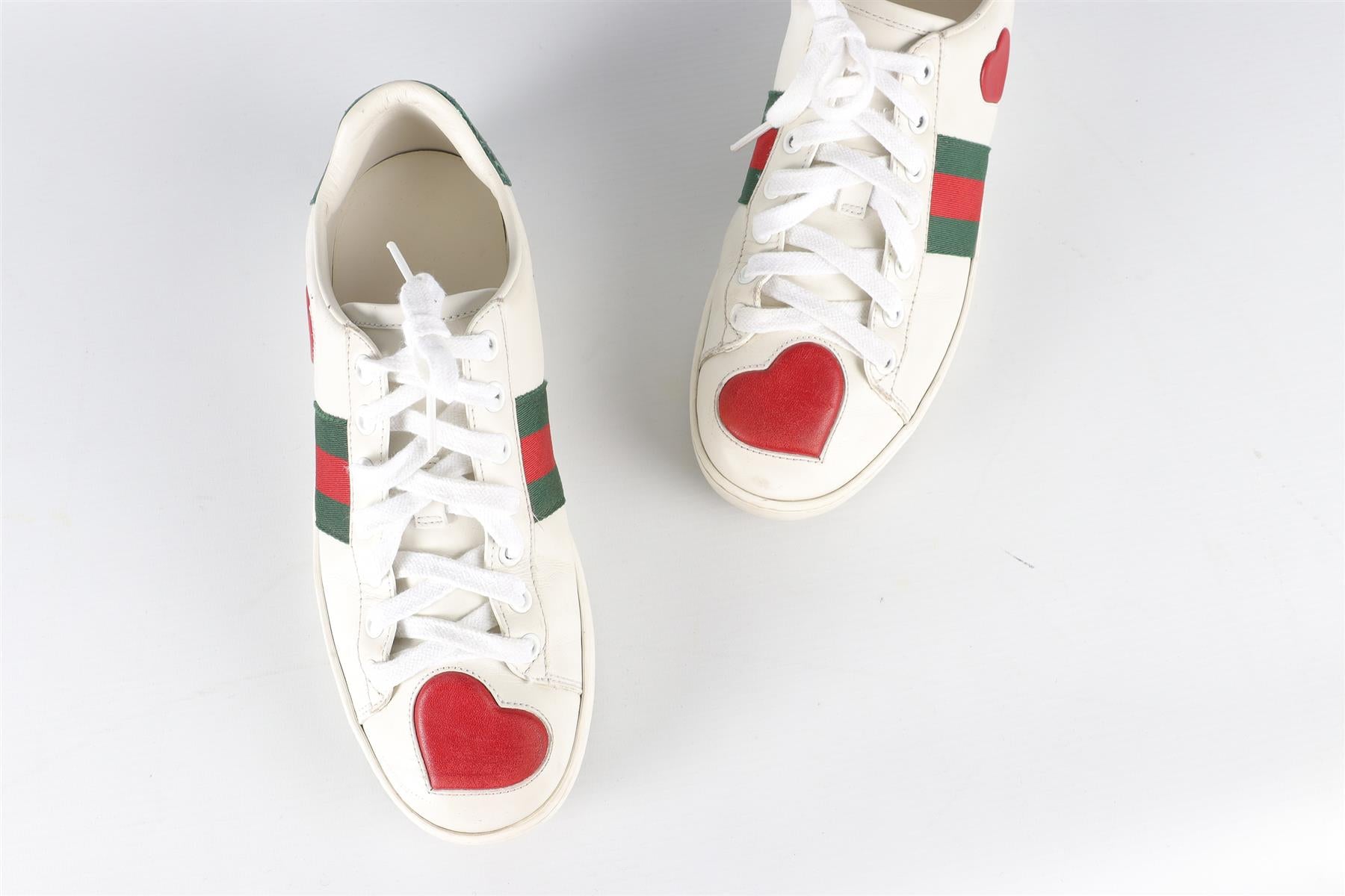 GUCCI WHITE ACE LEATHER SNEAKERS EU 36.5 UK 3.5 US 6.5