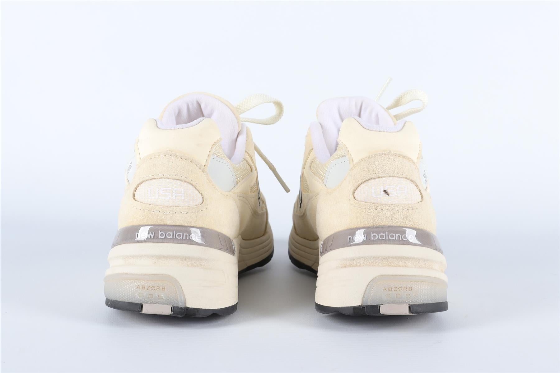 NEW BALANCE CREAM 992 SUEDE SNEAKERS EU 38.5 UK 5.5 US 6