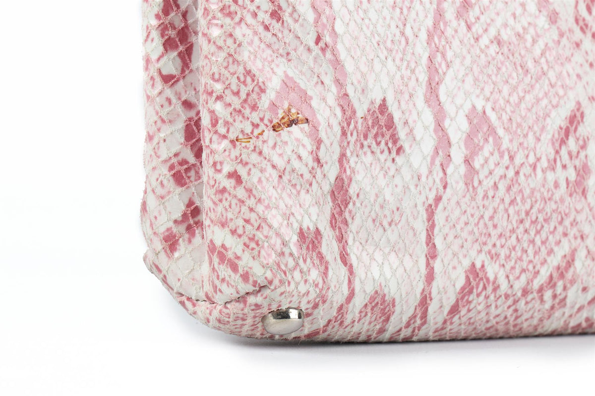 JIMMY CHOO PINK NUBUCK CLUTCH