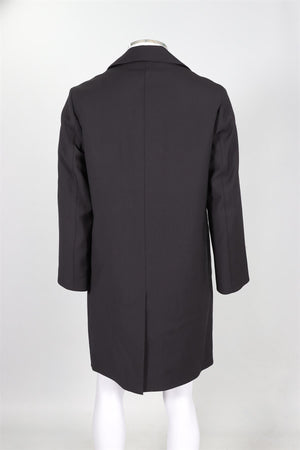 PRADA BLACK MEN'S FUR AND WOOL COAT IT 46 UK 36