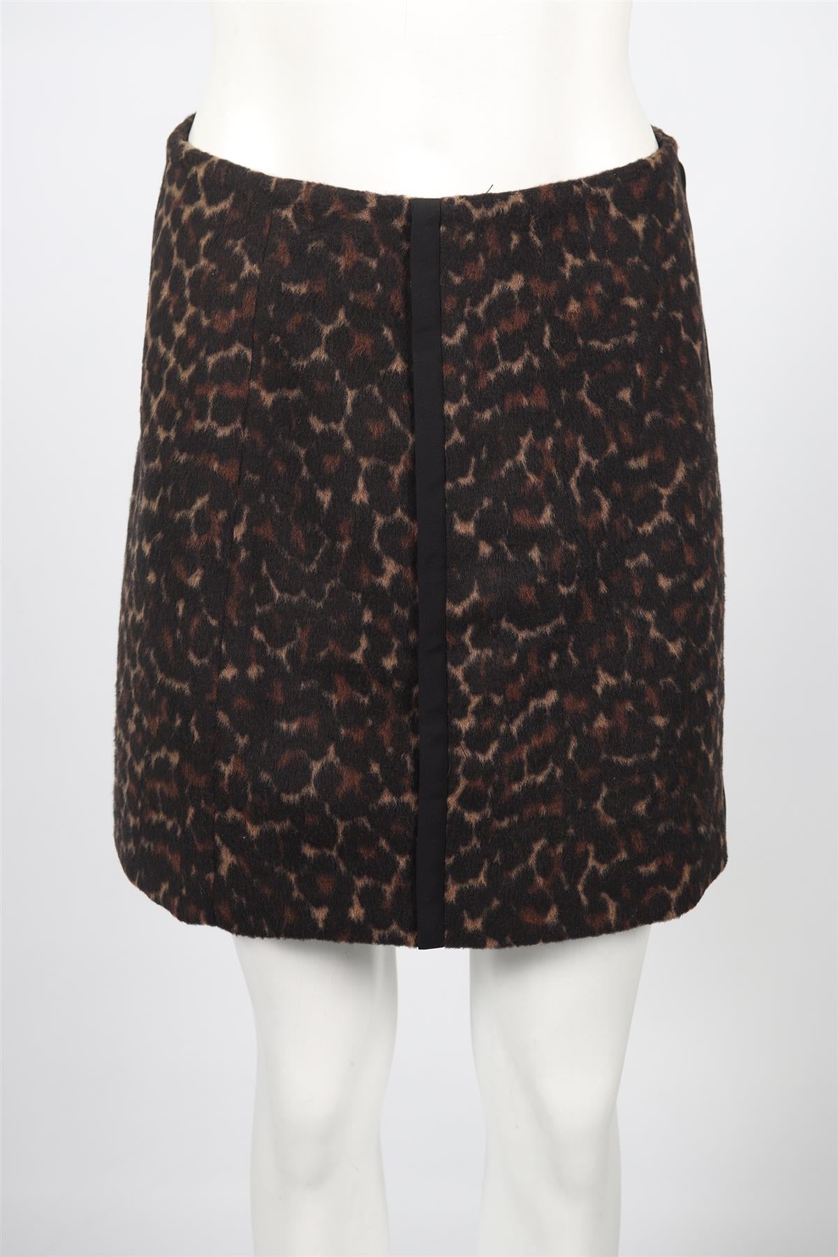 SANDRO WOOL SKIRT UK 6 FR 34