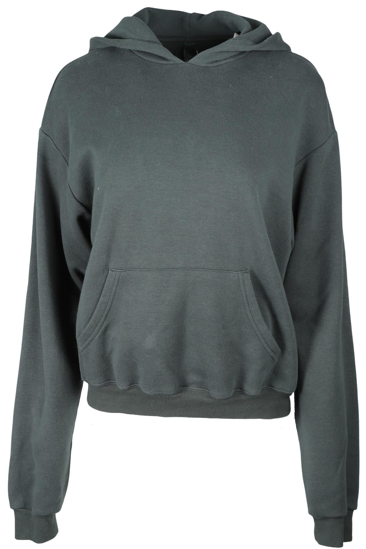 SKIMS GREEN COTTON HOODIE SMALL