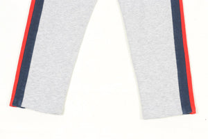 GUCCI GREY, NAVY AND RED KIDS BOYS COTTON PANTS 9 YEARS