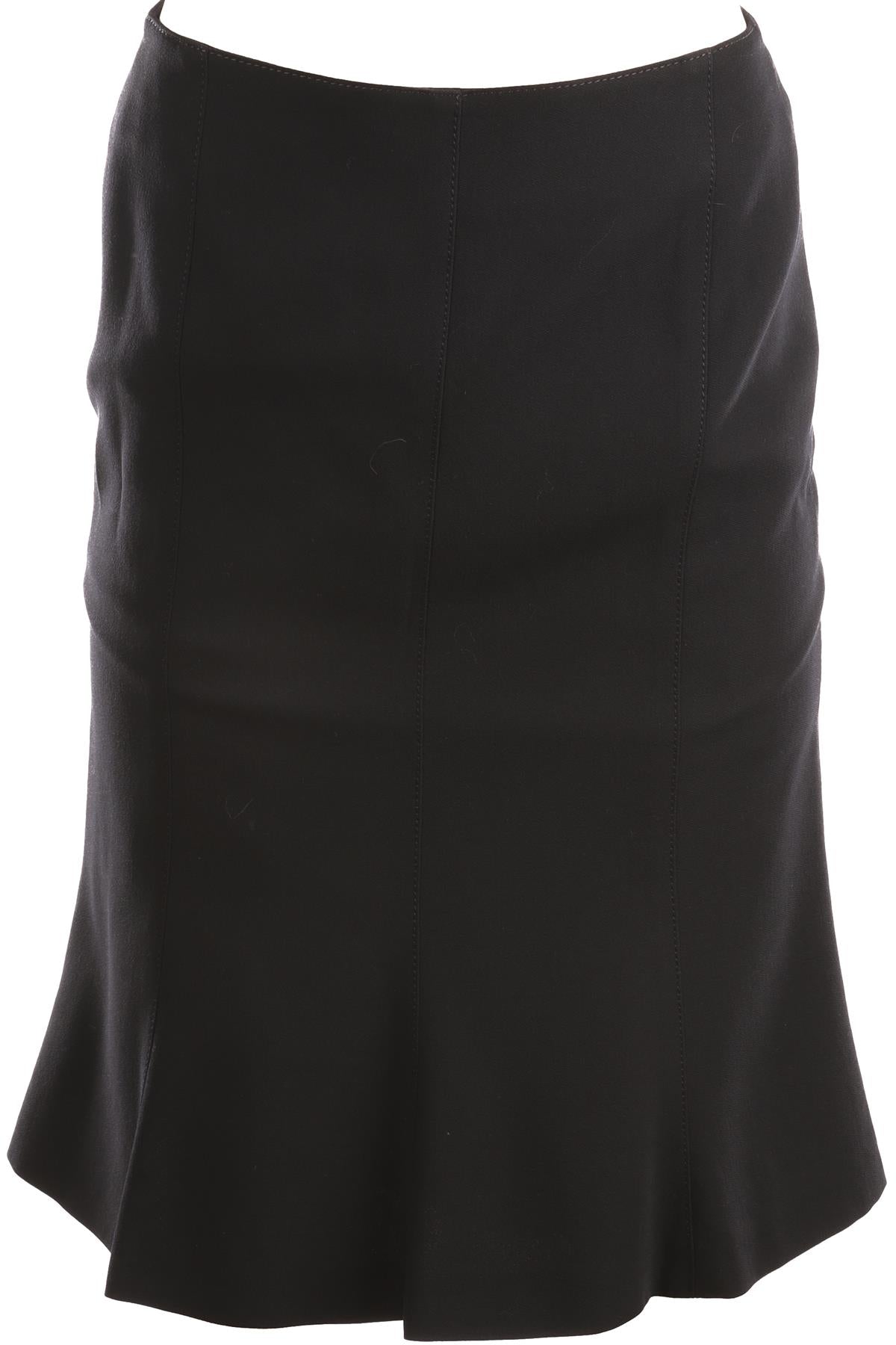 FONTANA COUTURE NAVY WOOL MINI SKIRT IT 40 UK 8