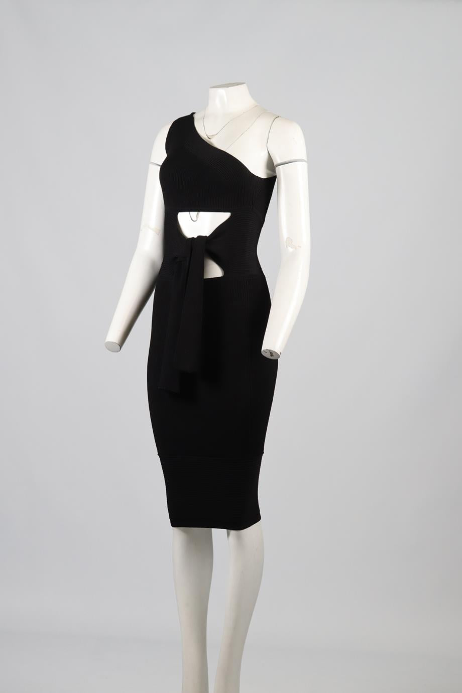 CUSHNIE ET OCHS KNIT MIDI DRESS SMALL
