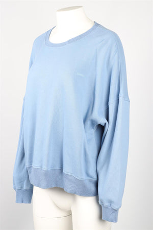 SABLYN BLUE JERSEY SWEATSHIRT SMALL