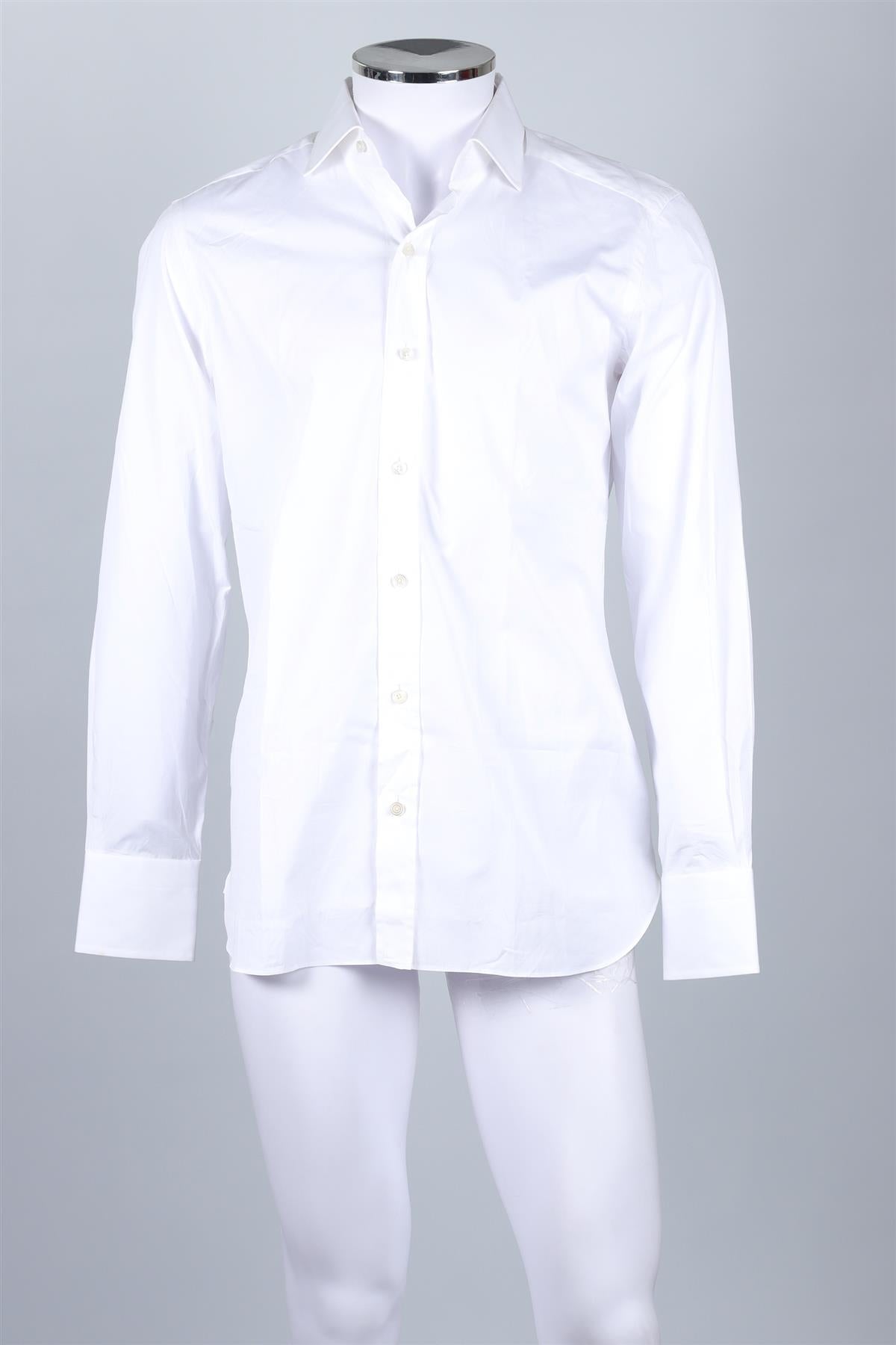 TOM FORD WHITE MEN'S COTTON SHIRT UK/US CHEST 40
