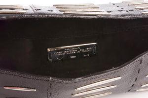 VBH BLACK SNAKESKIN CLUTCH