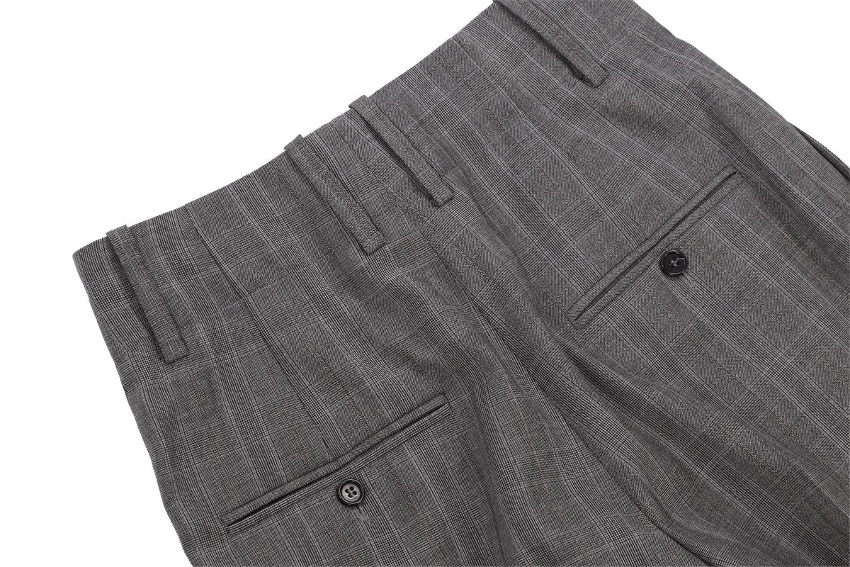 ISABEL MARANT ÉTOILE GREY WOOL TAPERED PANTS FR 36 UK 8