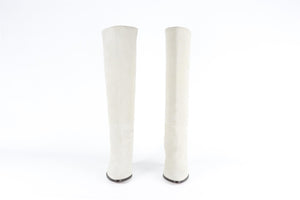 ISABEL MARANT ECRU SUEDE KNEE HIGH BOOTS EU 39 UK 6 US 9